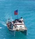 A small Samoan fishing boat